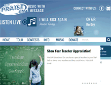 Tablet Screenshot of mypraisefm.com